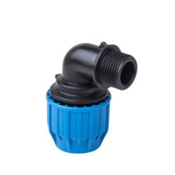 MDPE 50mm Compression to 1.5" Male Thread - Elbow 90