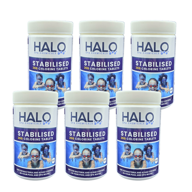Stabilised Chlorine Tablets 20g 6 x 1kg