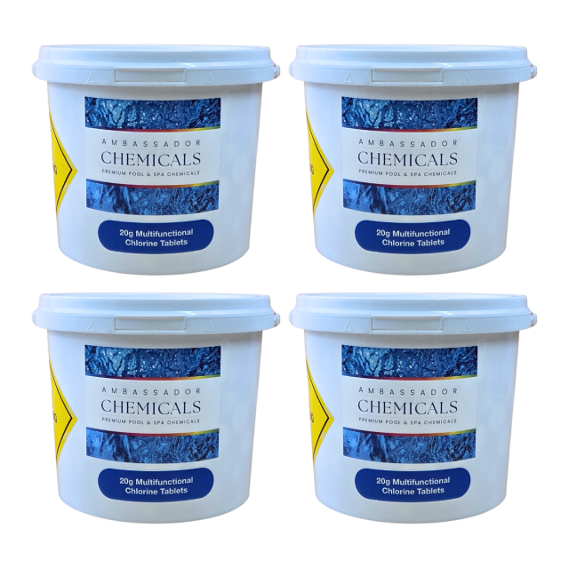20g Multifunctional Chlorine Tablets - 4 x 5kg (20kg)