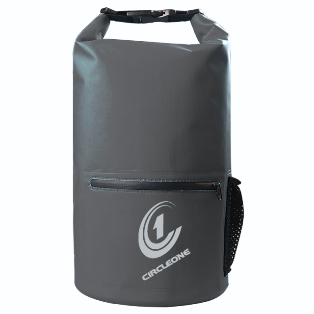 Circle One - Dry bag 20ltr with Shoulder strap (regular cylinder) BLACK