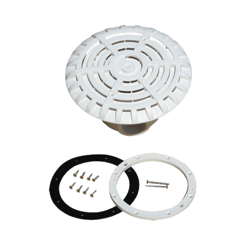 Certikin Liner 6” Main Drain with Anti Vortex Grille