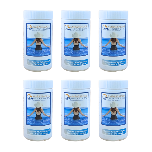6 x 1kg 20g Multifunctional Chlorine Tablets