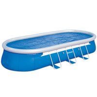 24' x 12' Oval Fast Set Pool - Solar Cover