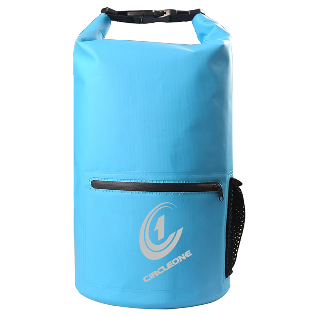 Circle One - Dry bag 20ltr with Shoulder strap (regular cylinder) BLUE