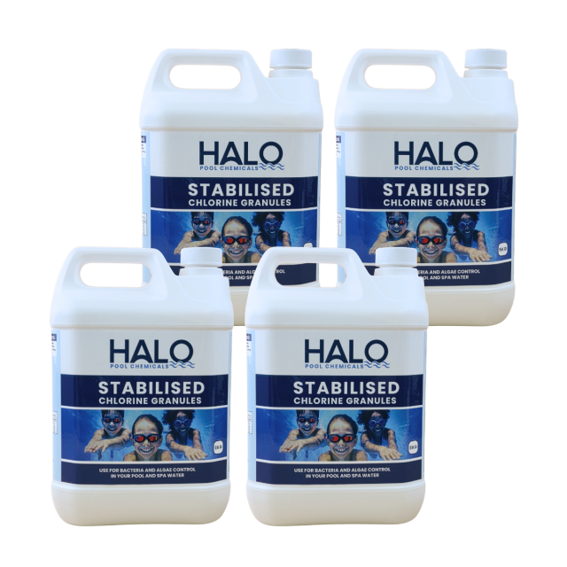 Halo Stabilised Chlorine Granules - 20kg (4 x 5kg)