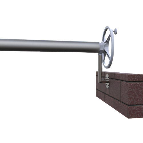 Plastica Slidelock Reel 43mm Large SIDE WALL MOUNTED (E) -  for covers min 4.6m max 6.4m wide