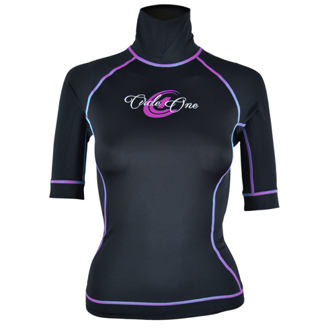 Lycra Short Sleeve Womens Rash Vest MAGENTA 12