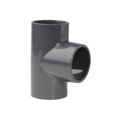 Equal Tee 90° - Pool Pipe Fitting - Grey