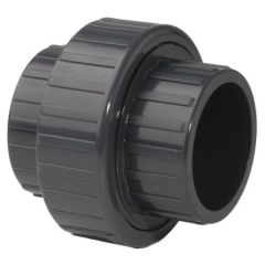 1.5" PVC Socket Union Pool Pipe Fitting - Grey