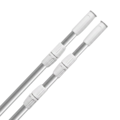 Telescopic Secure Lock 3 Way Pole - 3 x 150cm - Silver